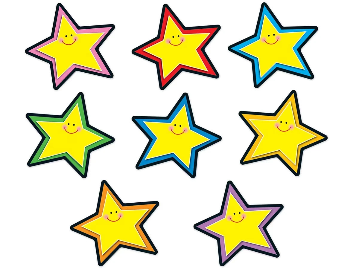 Happy Stars Yellow Accents - US 8944
