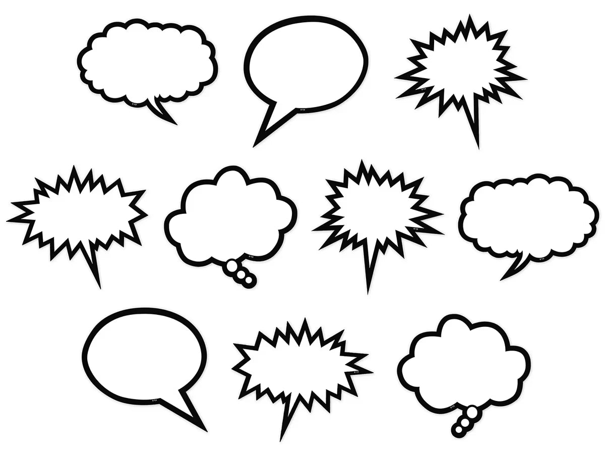 Superhero Speech & Thought Bubble Accents - US 8838