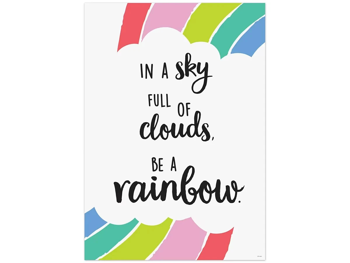 Rainbow Doodles Be a Rainbow Poster - US 1356