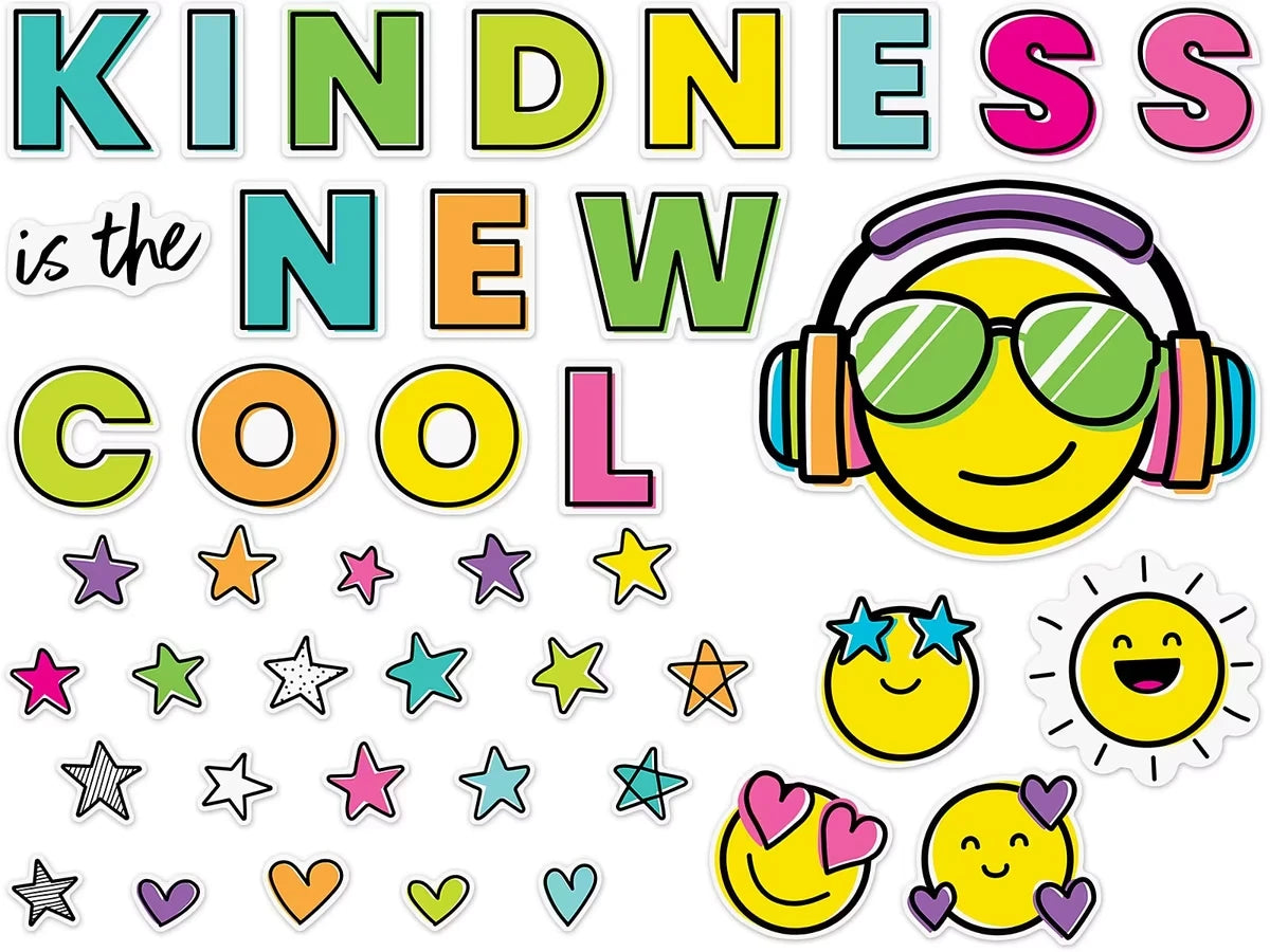 Kind Vibes Kindness Is the New Cool Bulletin Board Set - US 4044