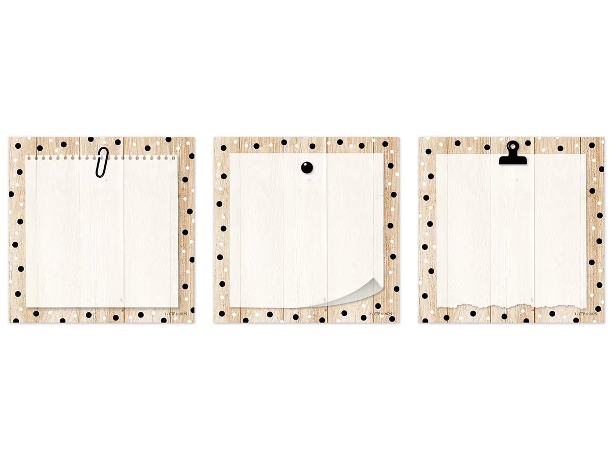 Polka Dot Wood Mini Accents - US 2595