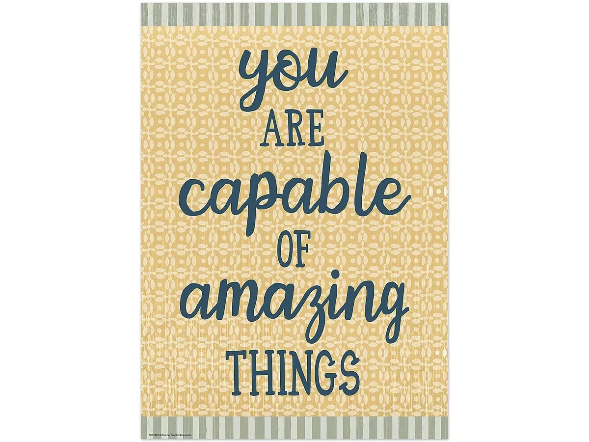 Classroom Cottage You Are Capable of Amazing Things Poster - US 1170