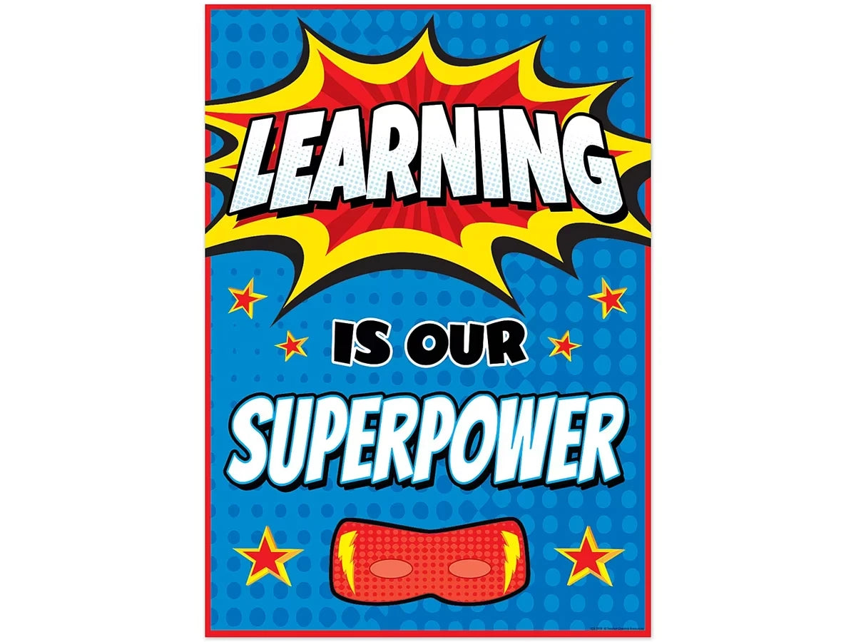 Superhero Learning Is Our Superpower Poster - US 6855