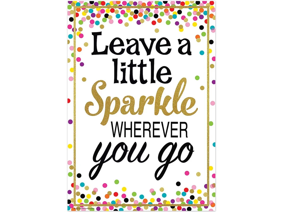 Confetti Leave a Little Sparkle Poster - US 3021