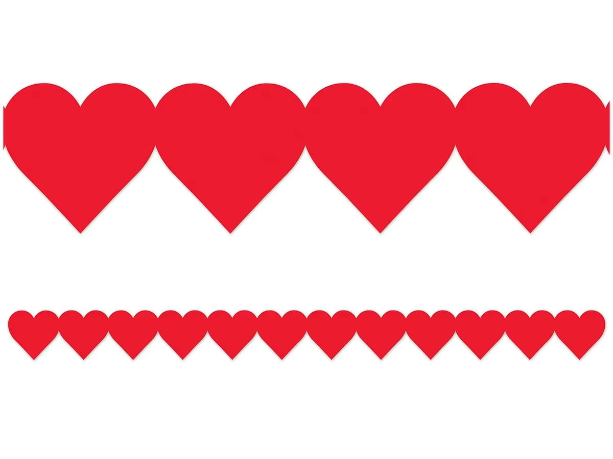 Red Heart Border - US 5833