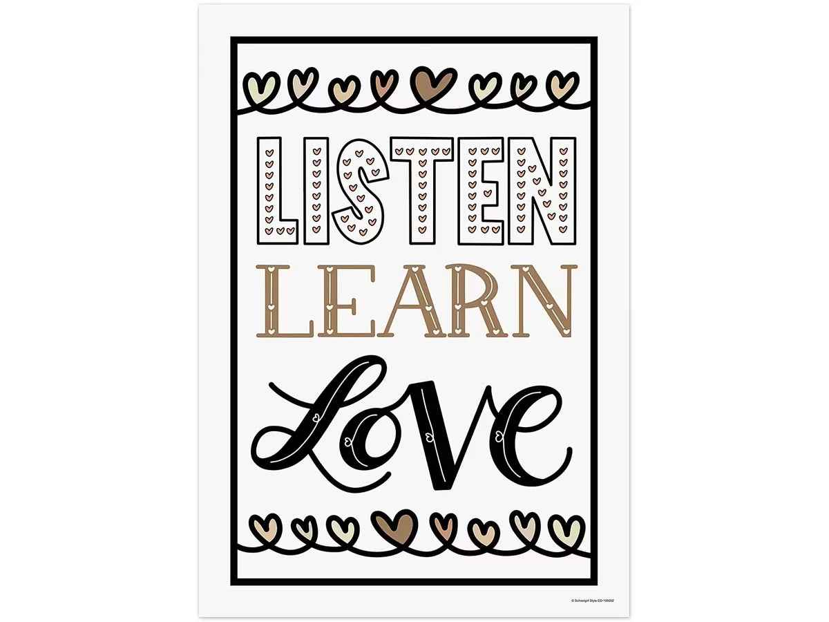Listen, Learn & Love Poster - US 2635