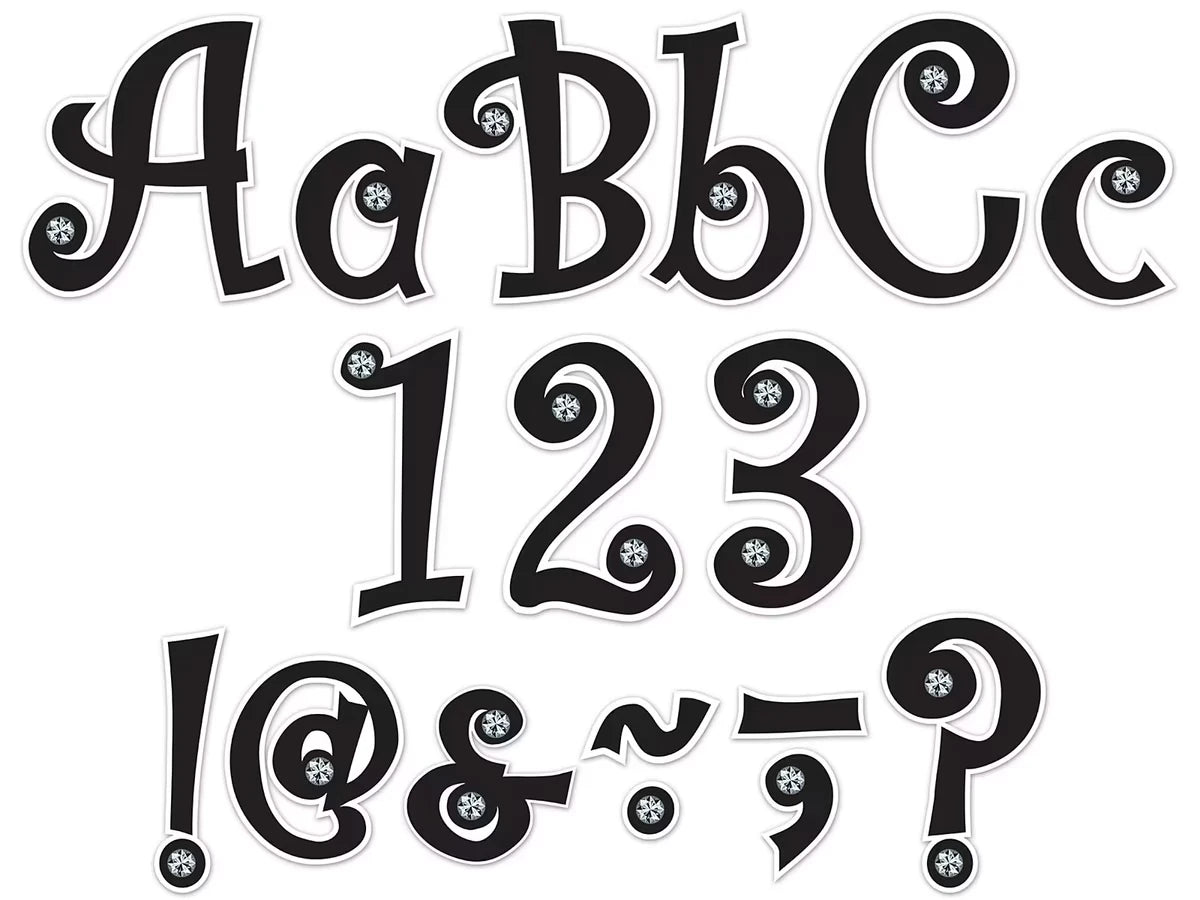 Jeweled 5" Punch-Out Letters - US 8957