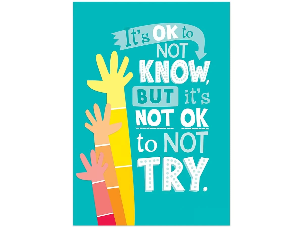 Painted Palette It’s OK to Not Know Poster - US 8068