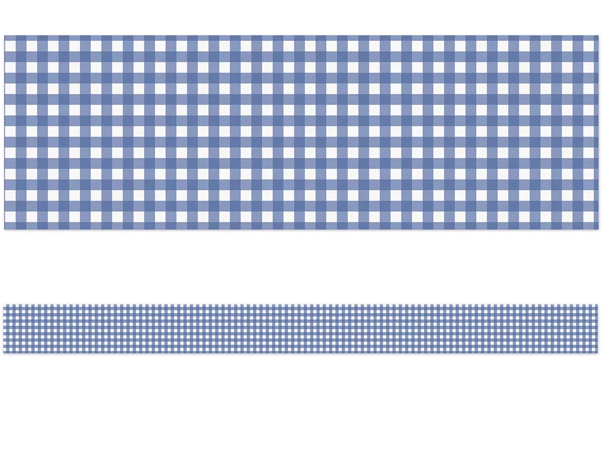Farmers Market Blue Checkered Border - US 6222
