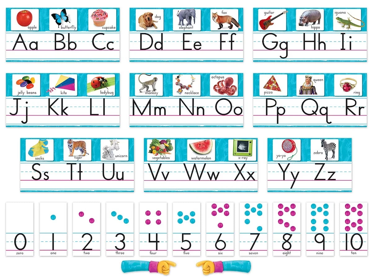 Color Harmony® Alphabet Card Bulletin Board Set - US 5035