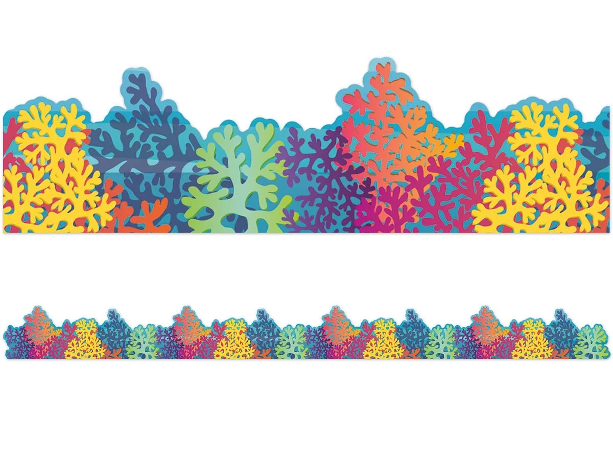 Seas the Day Coral Border - US 9106