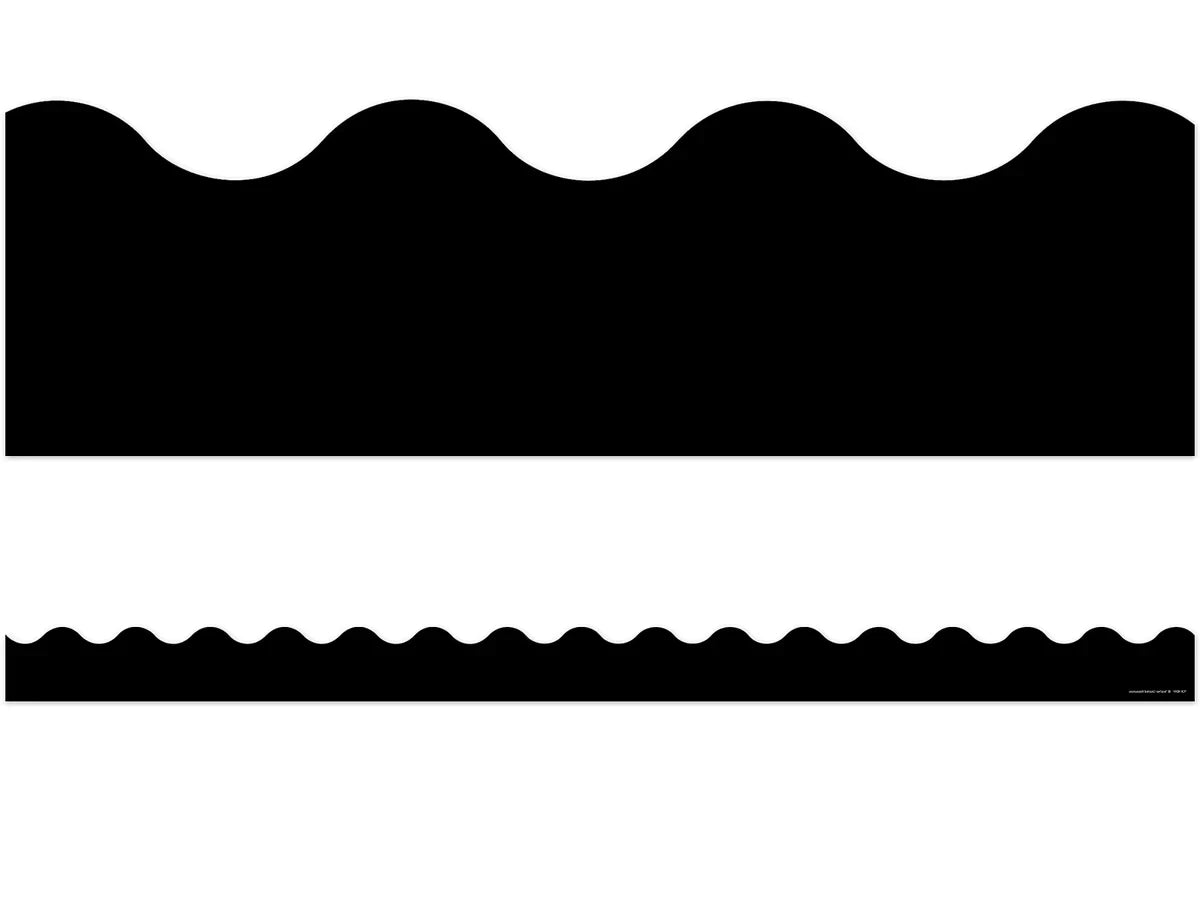 Dark Black Scalloped Border - US 1282