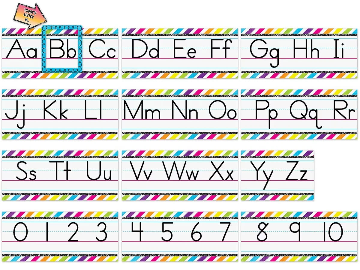 Brights 4Ever Traditional Manuscript Bulletin Board Set - US 4394