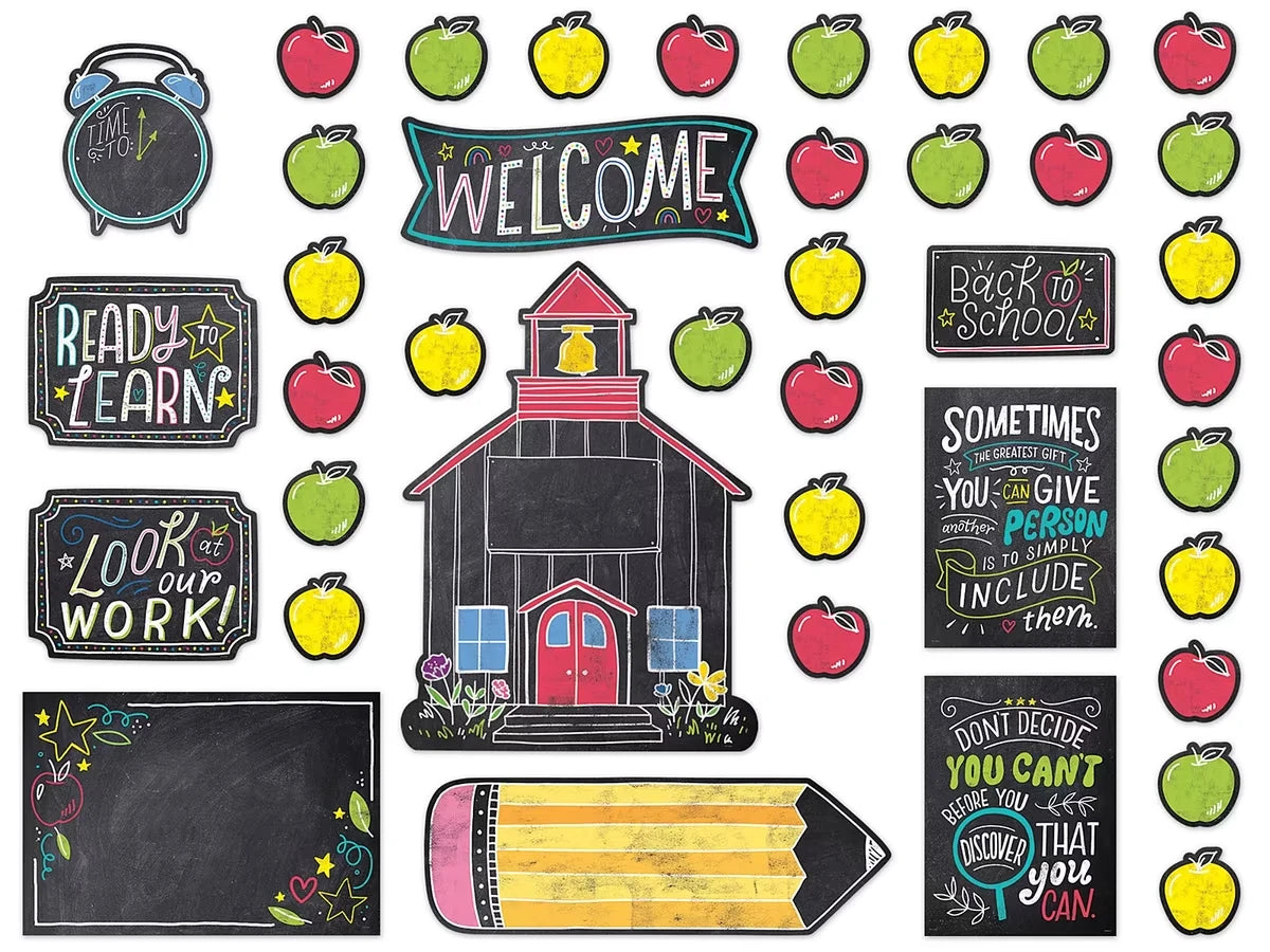 Chalk It Up! Welcome Bulletin Board Set - US 6480