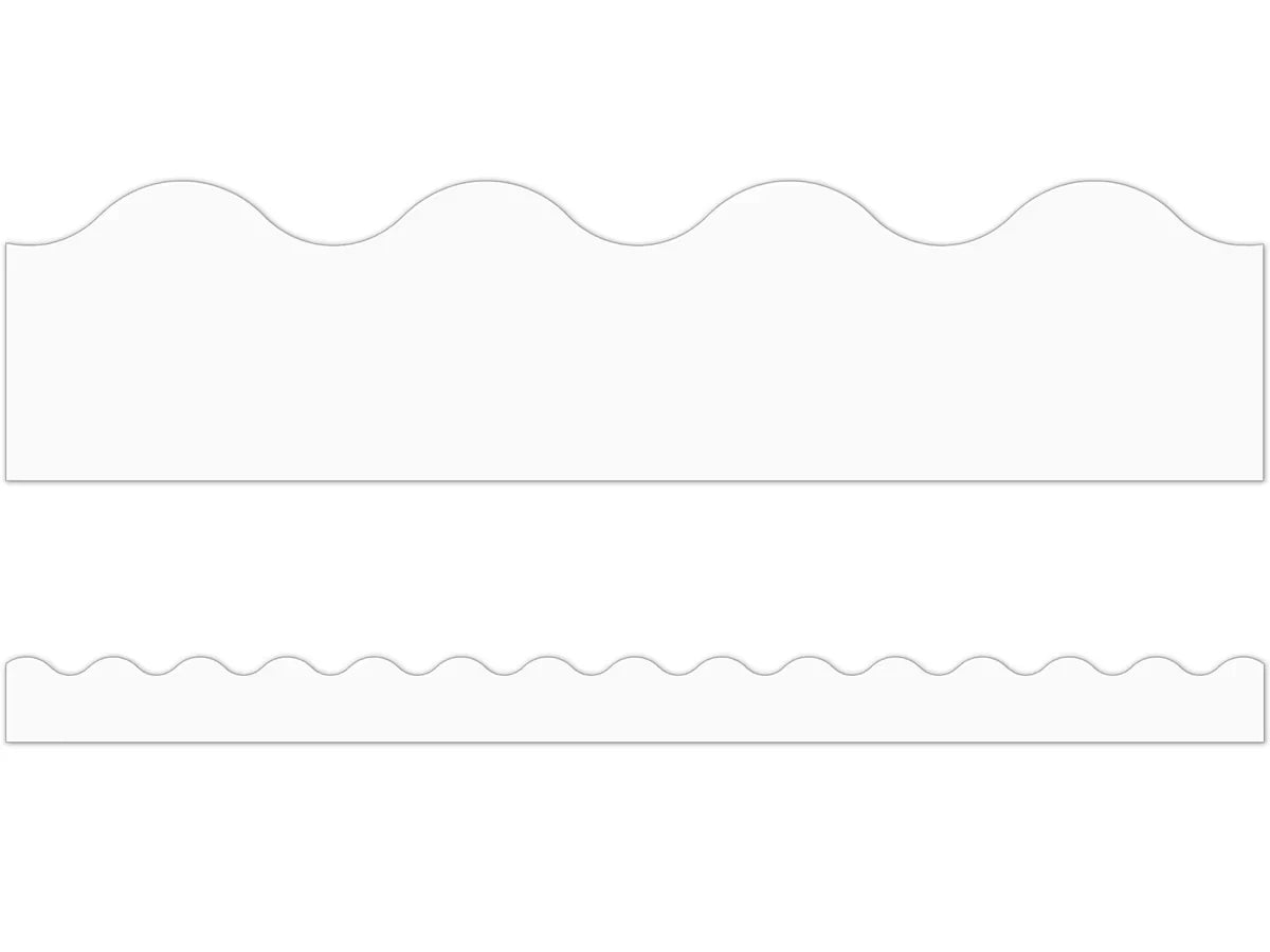 White Scalloped Border - US 4076
