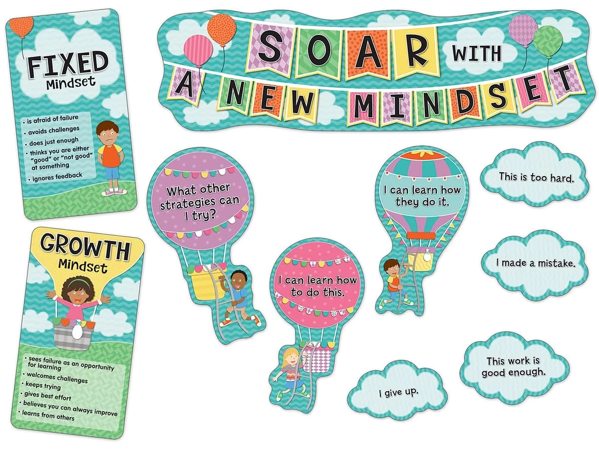 Up & Away Growth Mindset Bulletin Board Set - US 9950