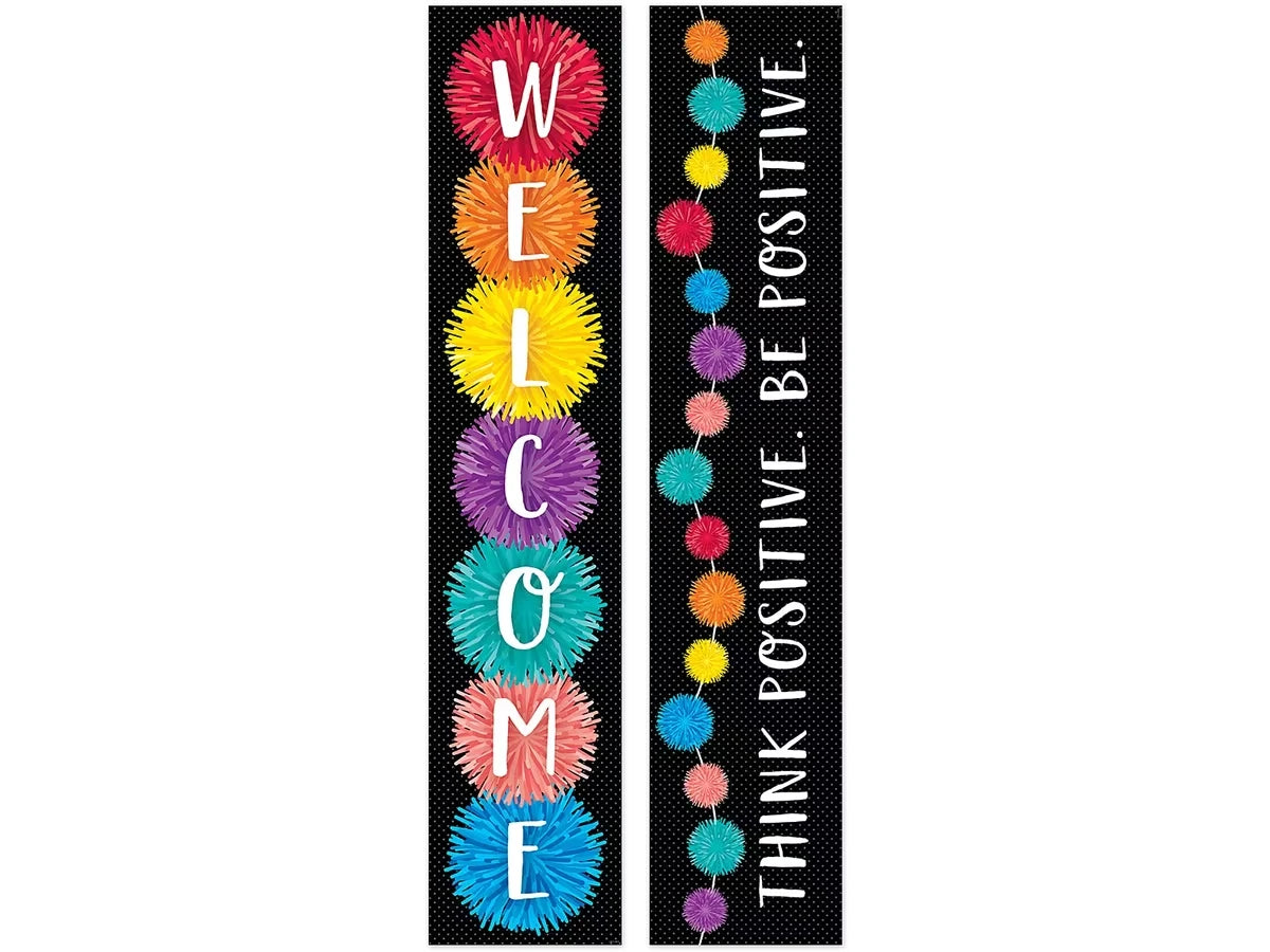 Pom-Pom Double-Sided Welcome Banner - US 9650