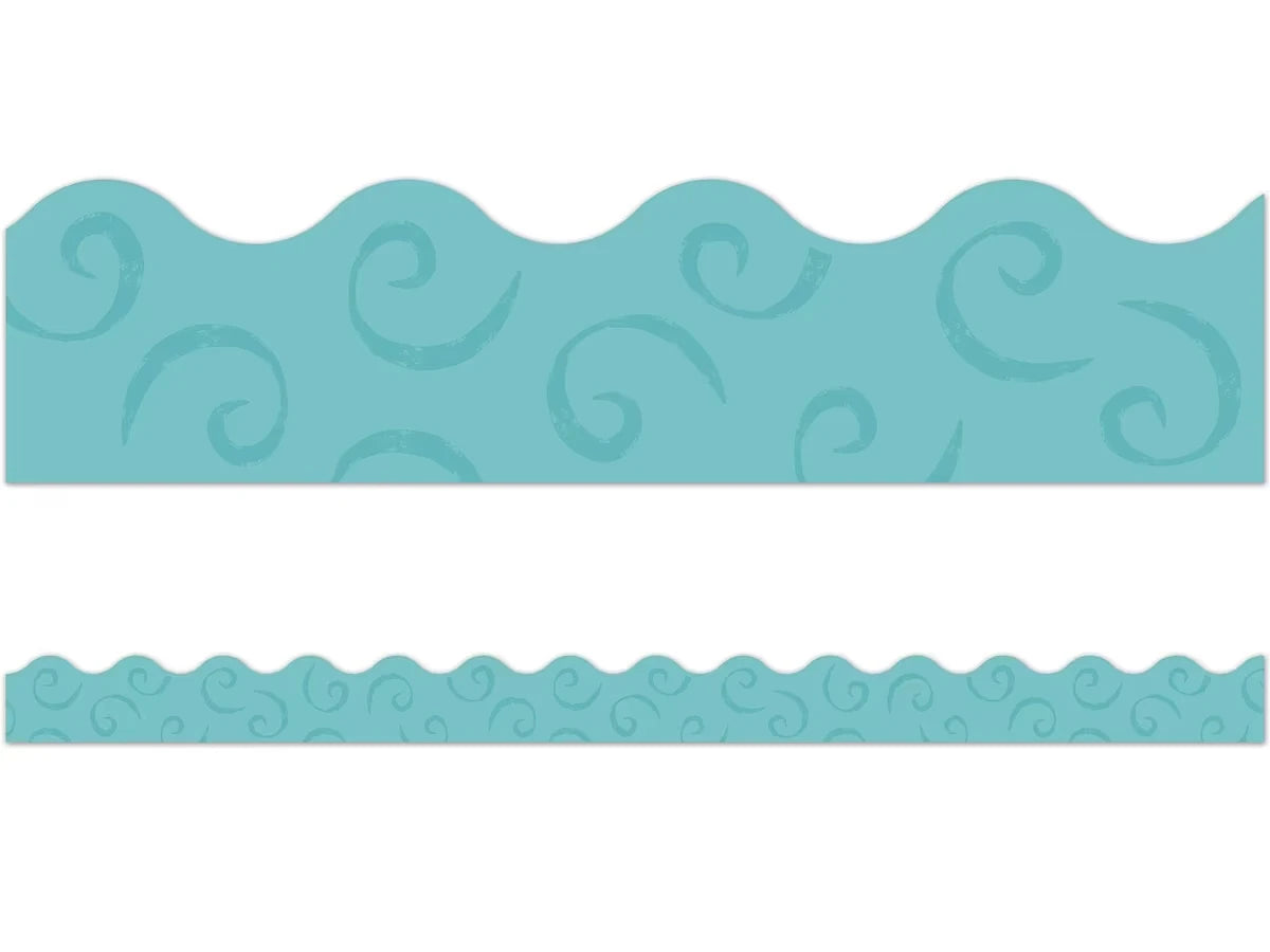 Good to Grow Teal Scalloped Border - US 2853