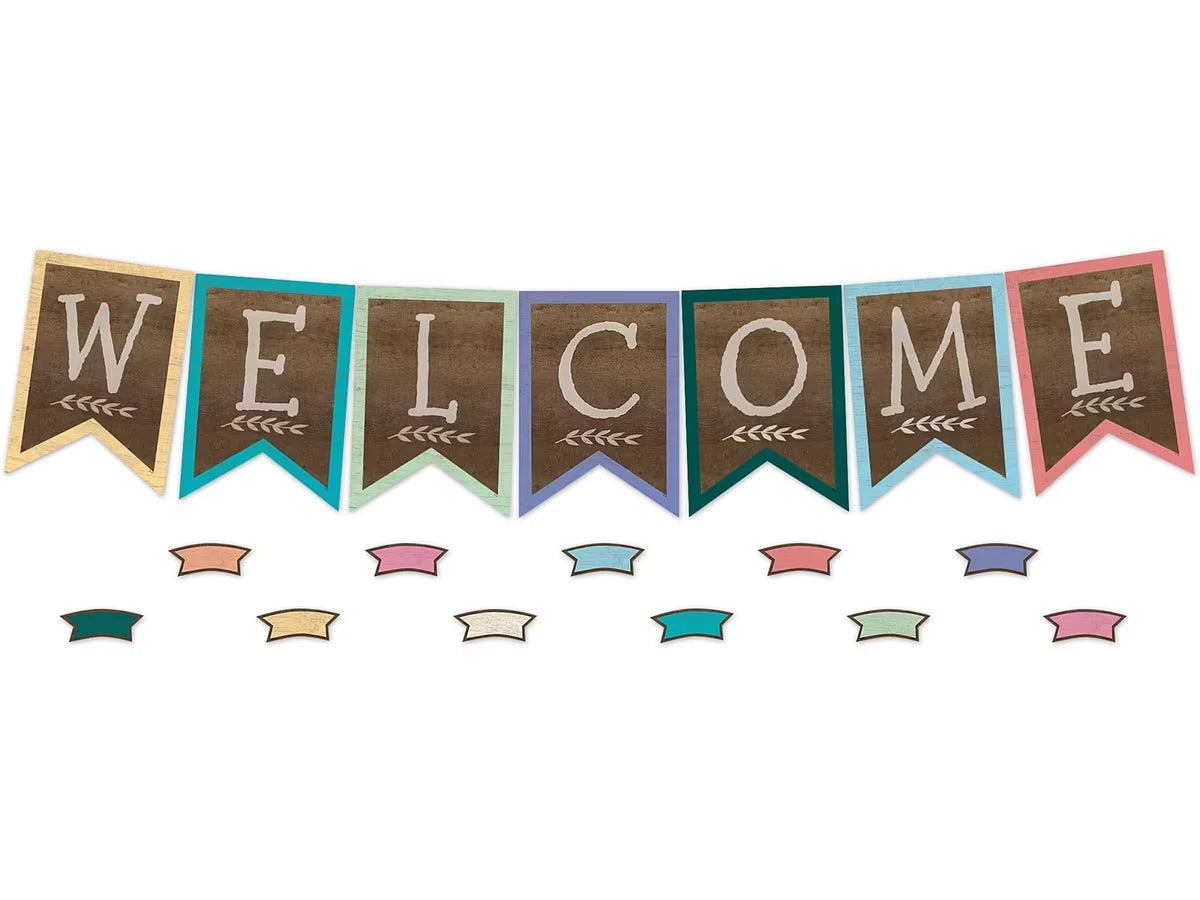 Home Sweet Classroom Welcome Pennant Bulletin Board Set - US 6190