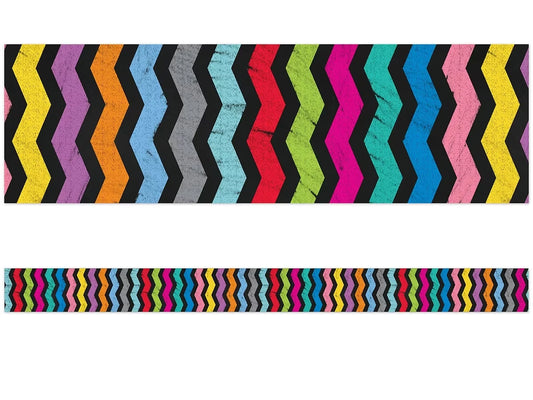 Colorful Chalkboard Double-Sided Border - US 6209
