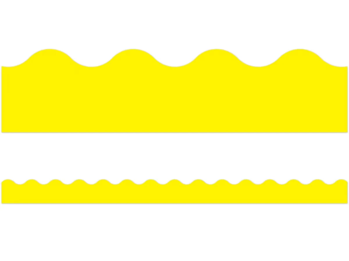 Yellow Scalloped Border - US 4538