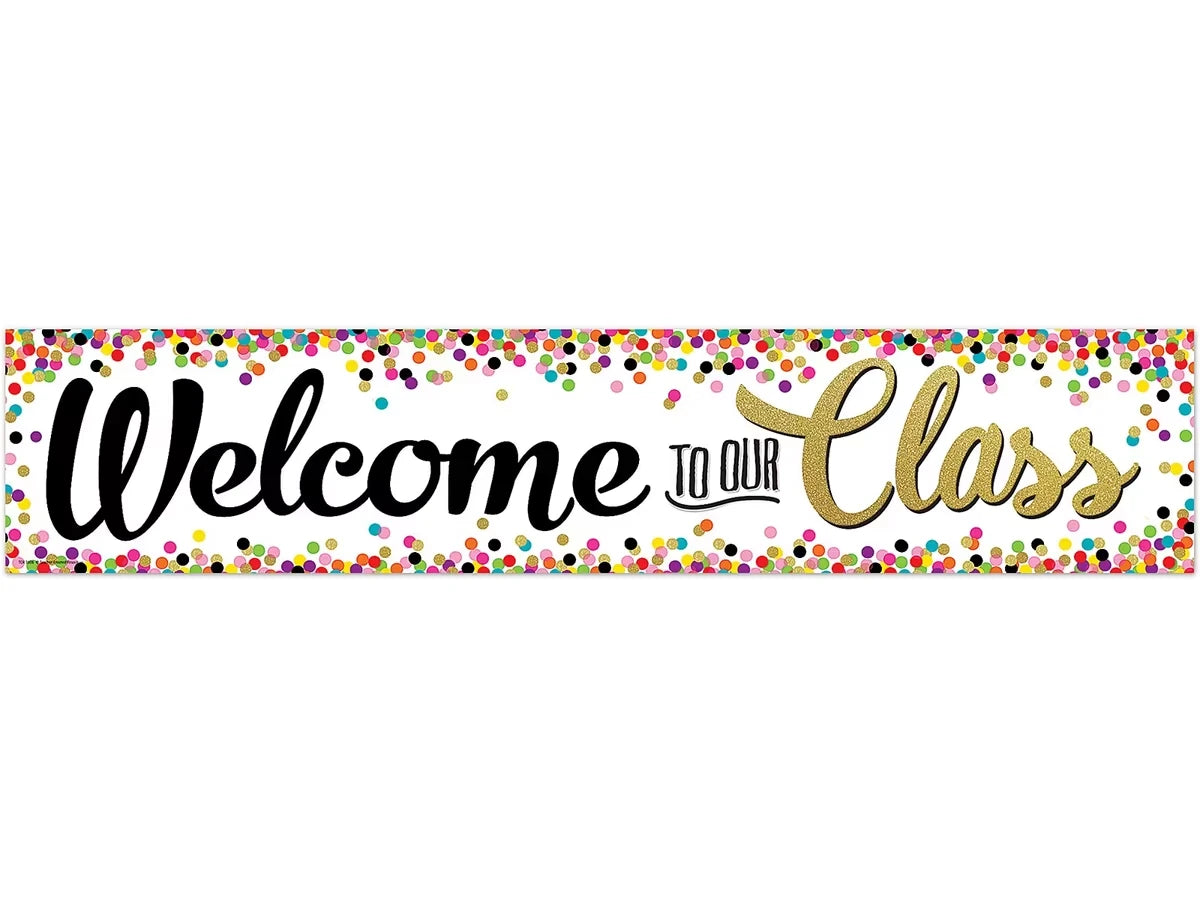 Confetti Welcome Banner - US 4124