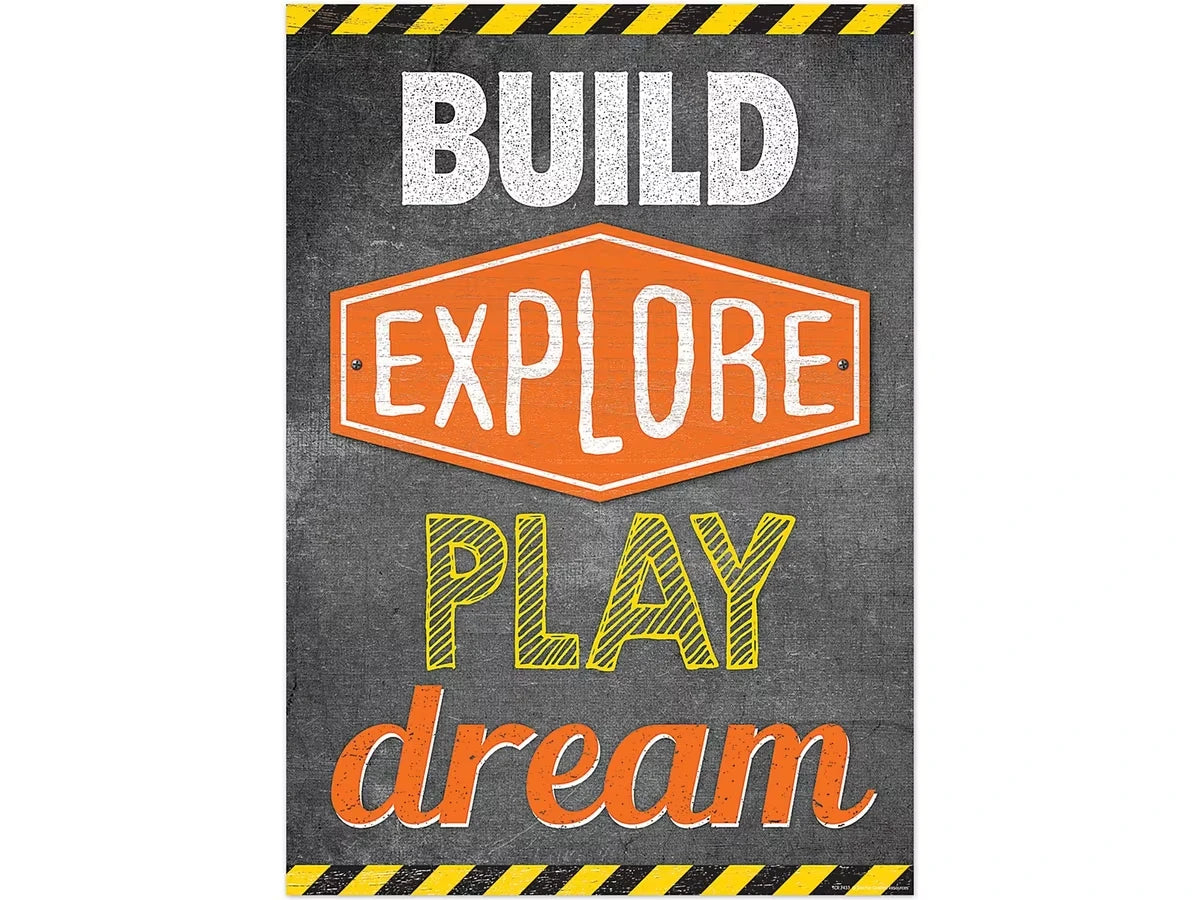 Under Construction! Build, Explore, Play, Dream Poster - US 9126