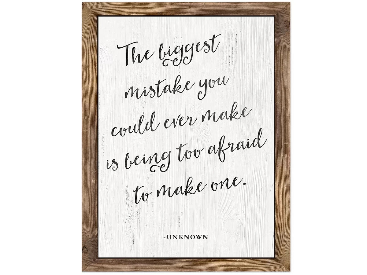 Industrial Chic the Biggest Mistake You Could Ever Make… Poster - US 3919