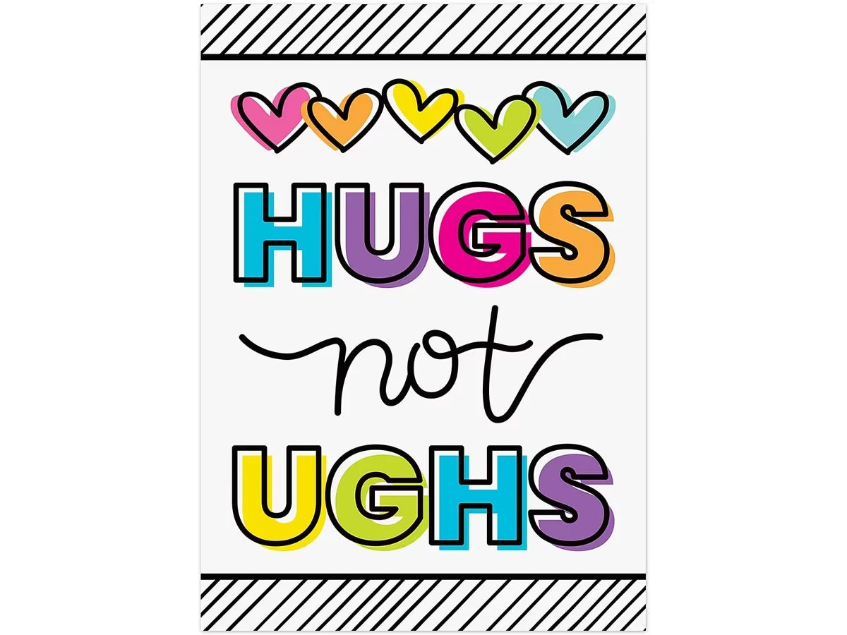 Kind Vibes Hugs Not Ughs Poster - US 4542