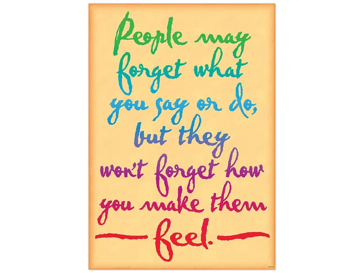 People Won’t Forget How You Made Them Feel Poster - US 3730
