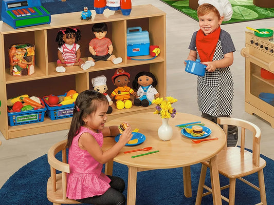 Butcher-Block Table and Chair Set - US 8380