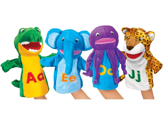 Machine-Washable Alphabet Puppet Set - US 9559