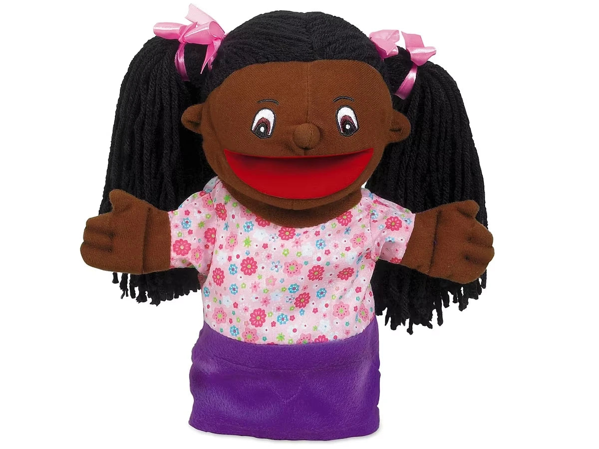 Let’s Talk! African American Girl Puppet - US 7656