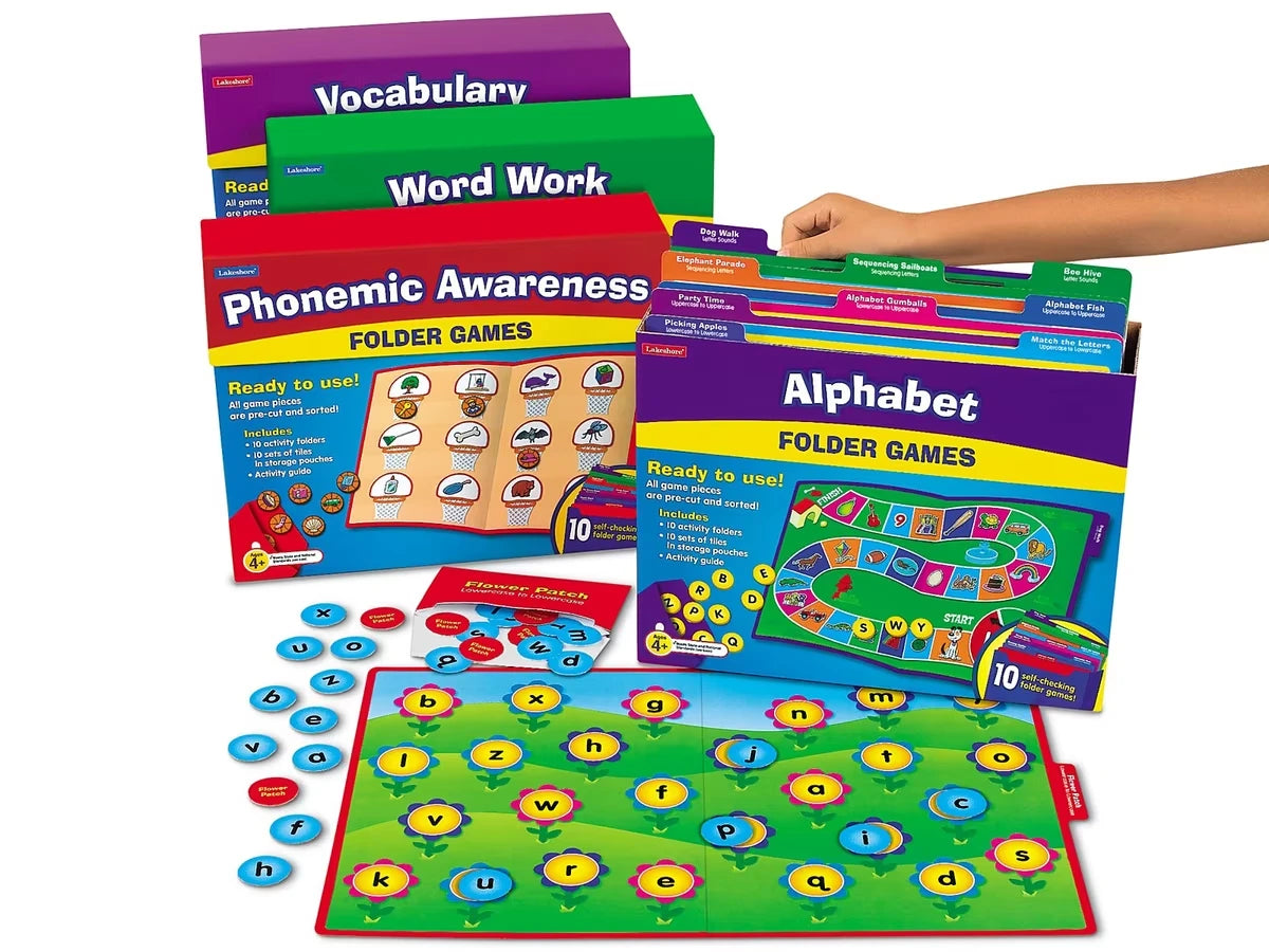 Early Language Folder Game Libraries - Complete Set - Pre K-K - US 7837