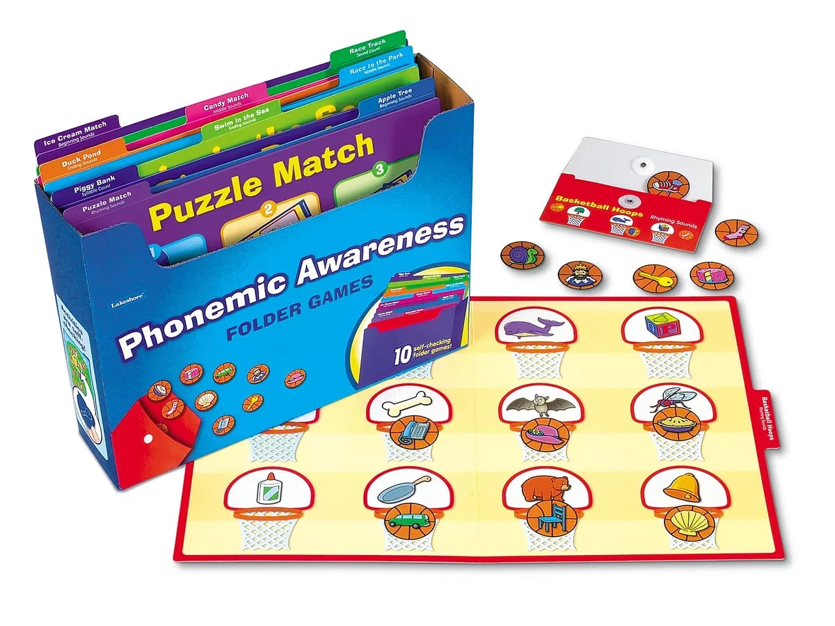 Phonemic Awareness Folder Game Library - Pre K-K - US 4842