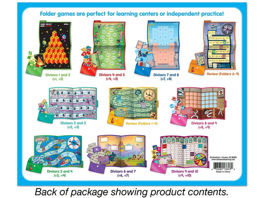 Division Facts Folder Game Library - Gr. 3-5 - US 8609
