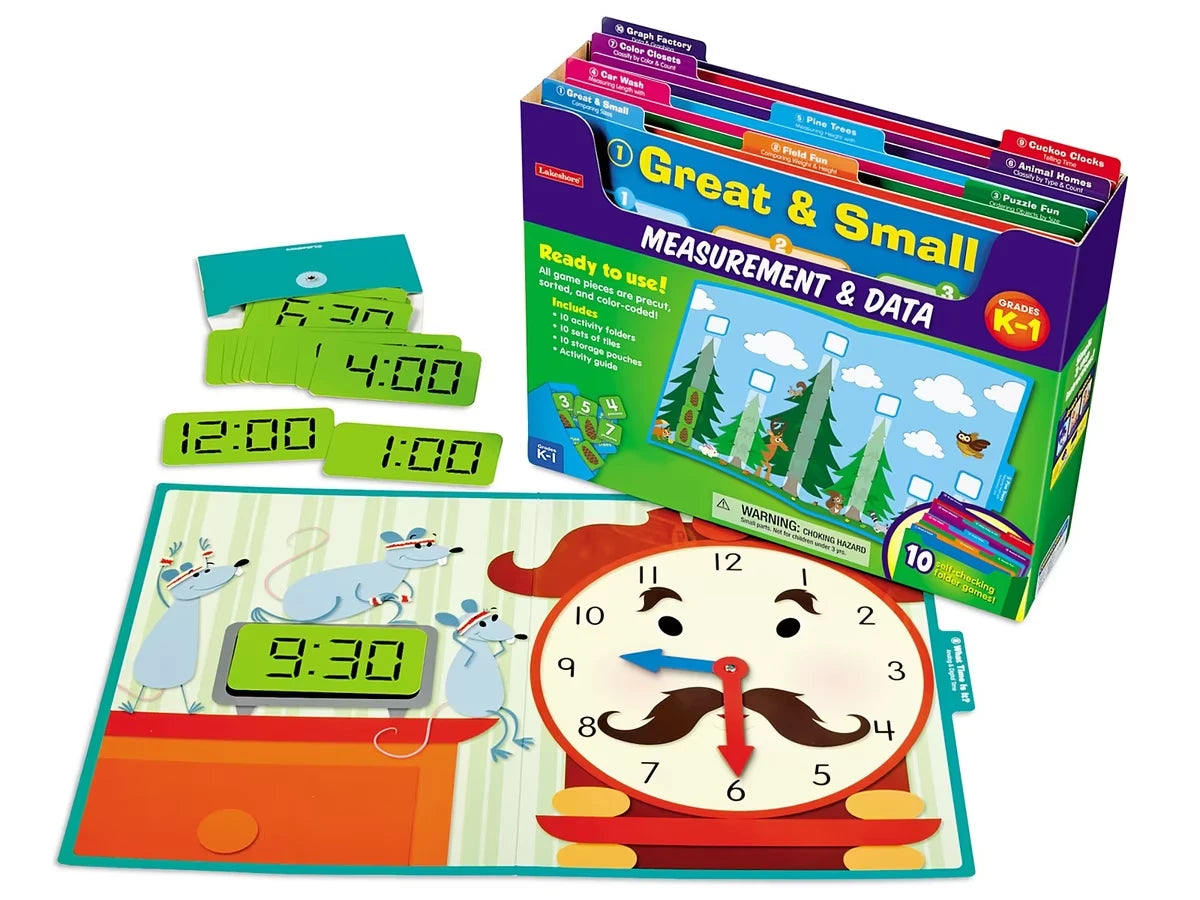 Measurement & Data Folder Game Library - K-Gr. 1 - US 1510