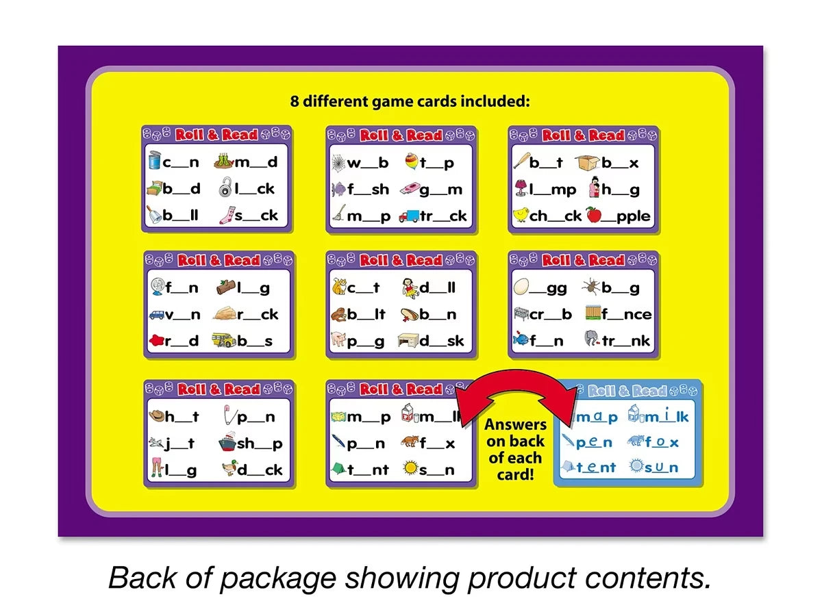 Roll & Read Short Vowel Game - US 4377