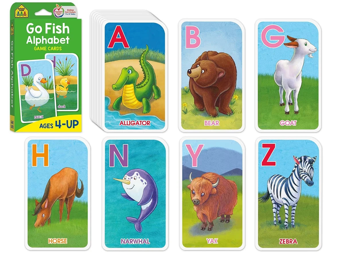 Go Fish Alphabet Game Cards - US 9557