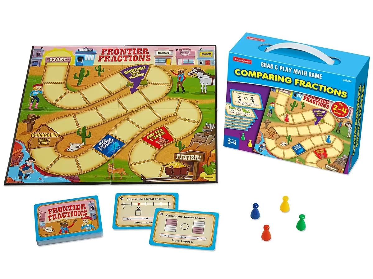 Comparing Fractions Grab & Play Game - Gr. 3-4 - US 3896