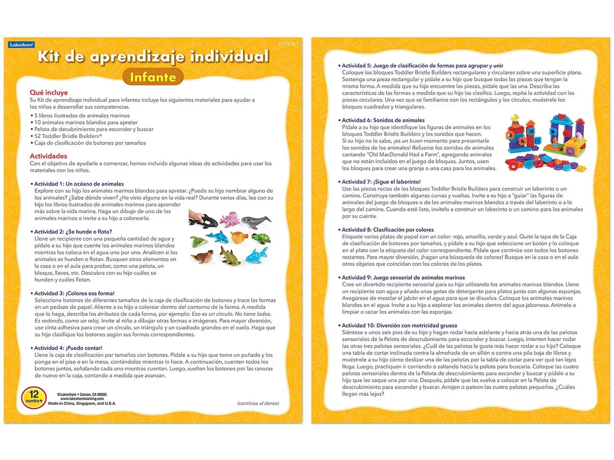 Toddler Individual Learning Kit - US 3857