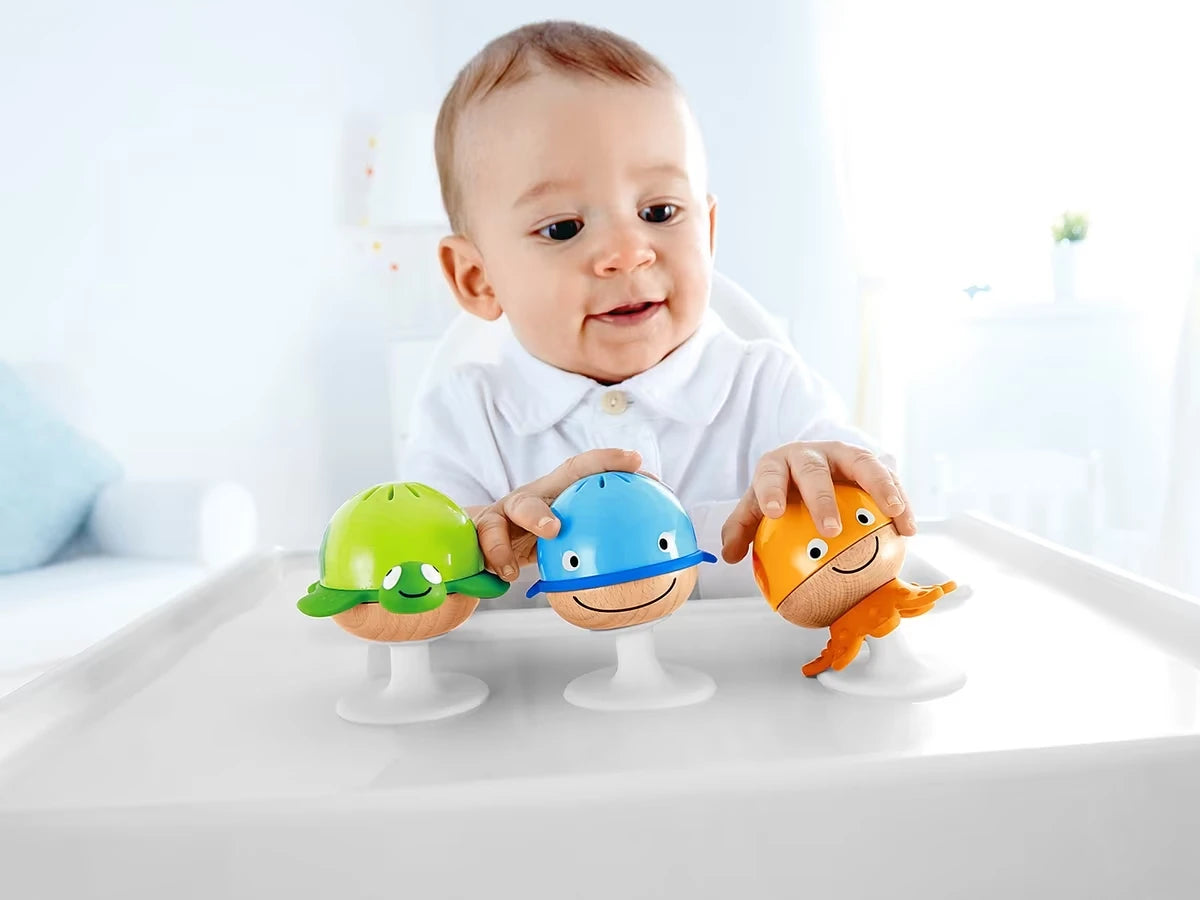 Stay-Put Ocean Friend Rattles - Set of 3 - US 5744