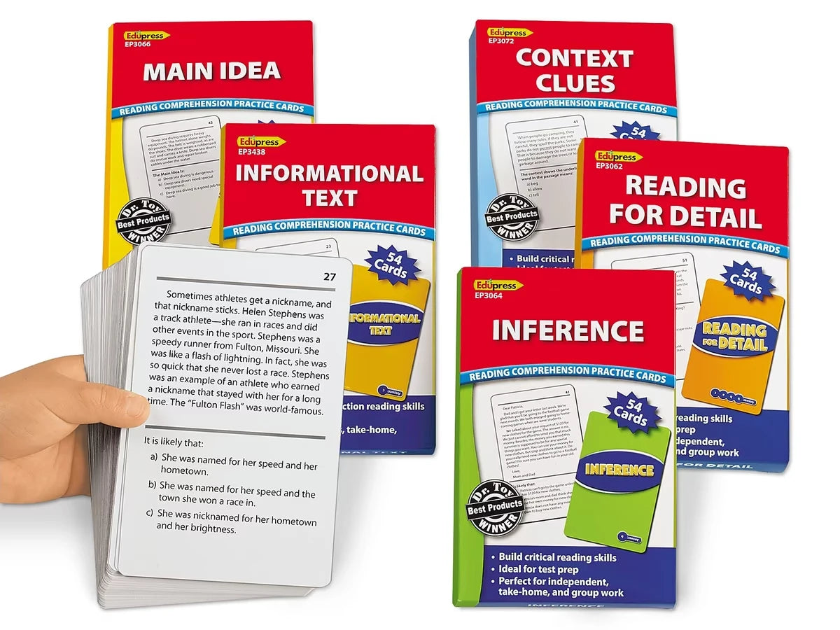 Comprehension Skills Practice Cards - Gr. 3-5 - US 6447