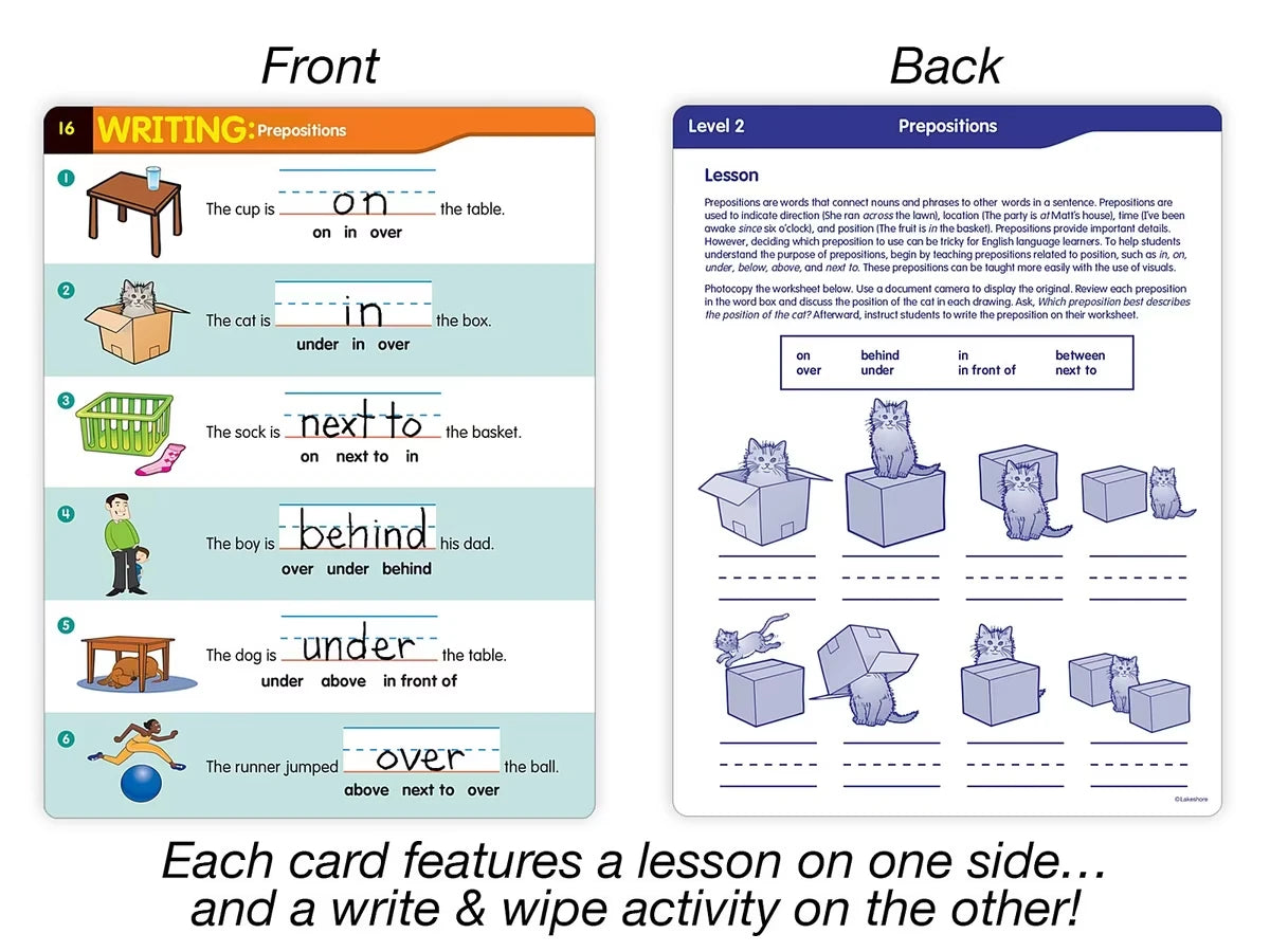 English Language Development Activity Cards - Level 2 - US 3669
