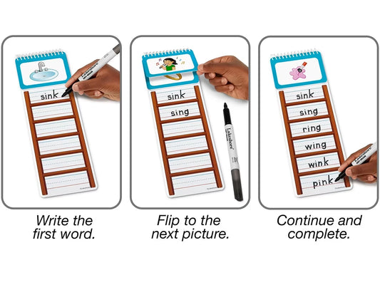 Write & Wipe Word Ladders - Blends & Digraphs - US 7546