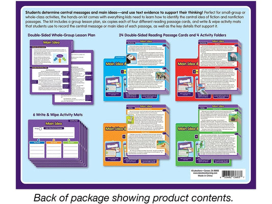 Main Idea & Central Message Finding Evidence Kit - Gr. 2-3 - US 1459