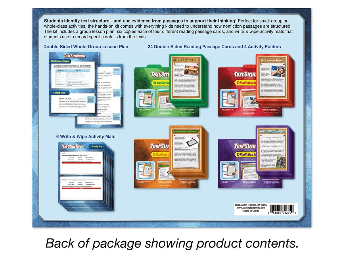 Text Structure Finding Evidence Kit - Gr. 4-5 - US 9954