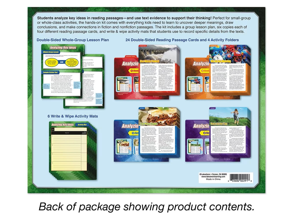 Analyzing Key Ideas Finding Evidence Kit - Gr. 4-5 - US 9132