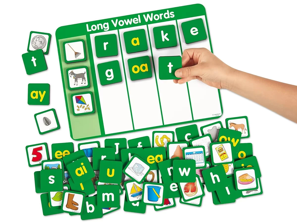 Magnetic Long Vowels Word Building Board - US 7545