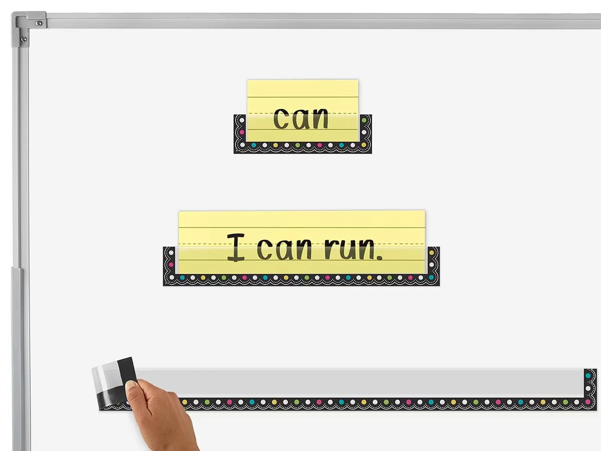 Chalkboard Brights Magnetic Sentence Strip Pockets - US 3767